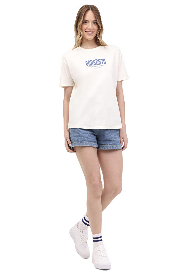 Lumberjack WL SORENTO 11SS179 4FX ECRU Woman Sleeve T-Sh