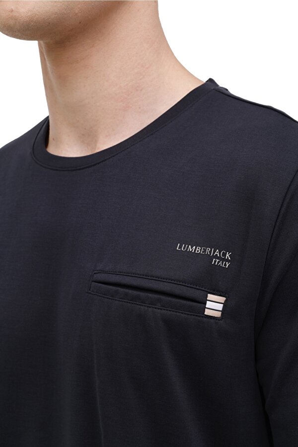 Lumberjack ML LUKE 11ITL1060 4FX BLACK Man Sleeve T-Sh