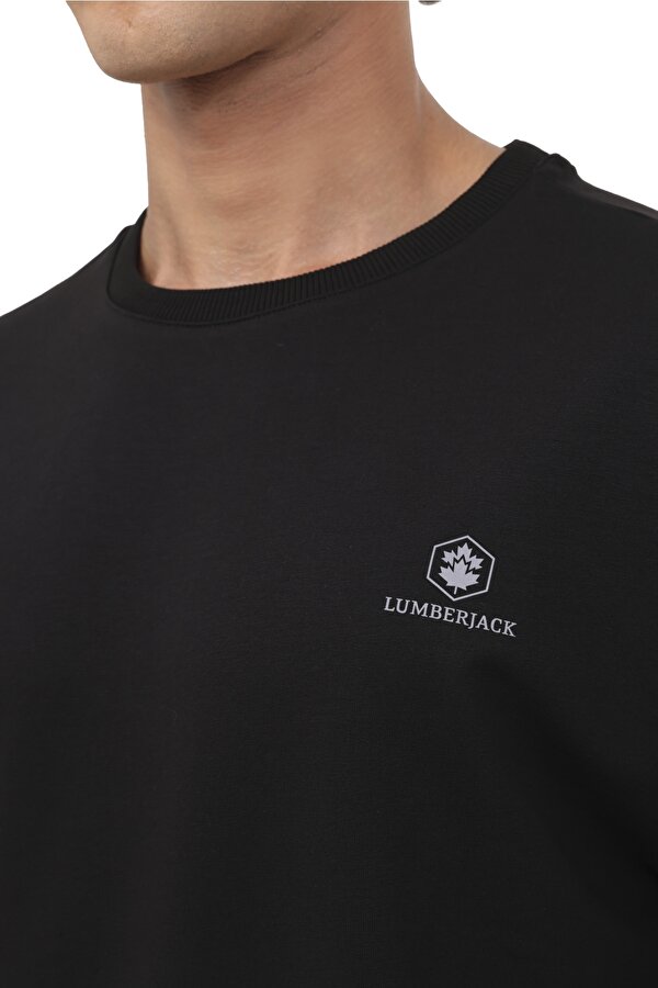 Lumberjack M-SN75 BSC C NECK SW 4PR BLACK Man 060
