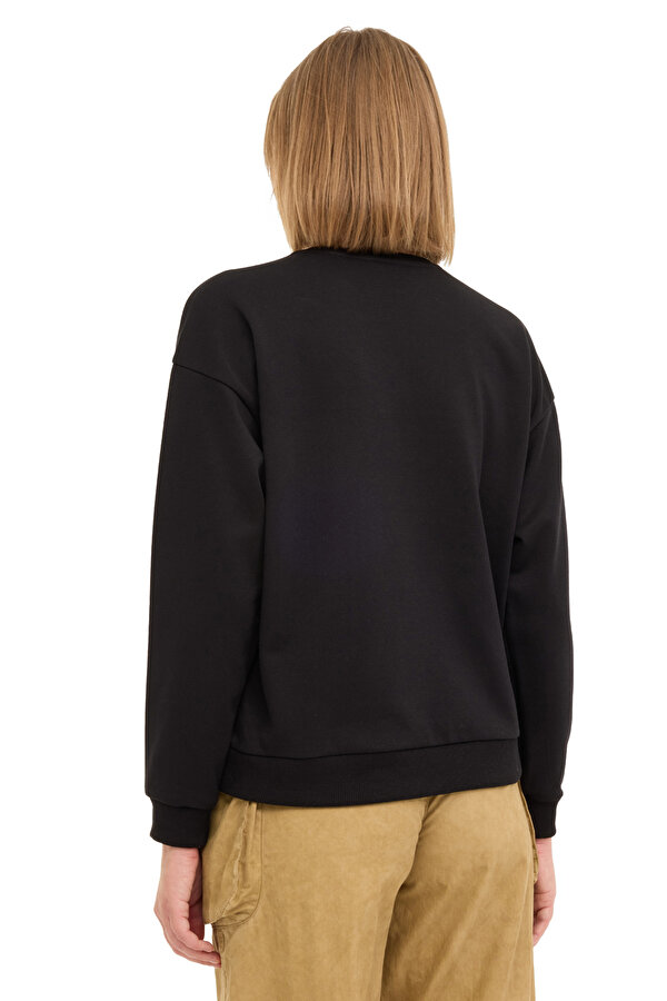 Kinetix WB C NECK 16SN82 4PR BLACK Woman Sweatshirt
