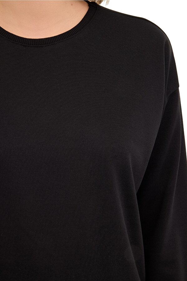 Kinetix WB C NECK 16SN82 4PR BLACK Woman Sweatshirt