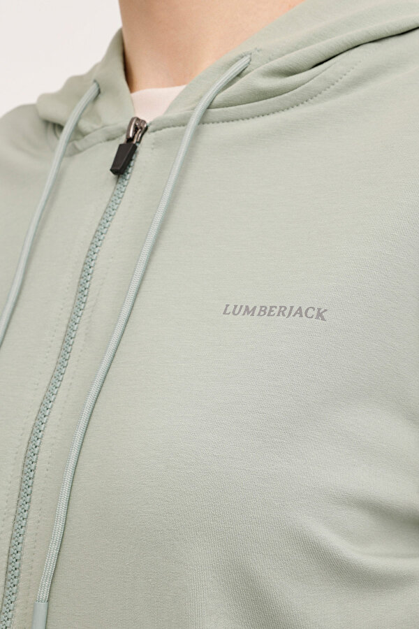 Lumberjack Wb Full Zip 18Sn77 4Pr Мятный Женщина Толстовка На Молнии