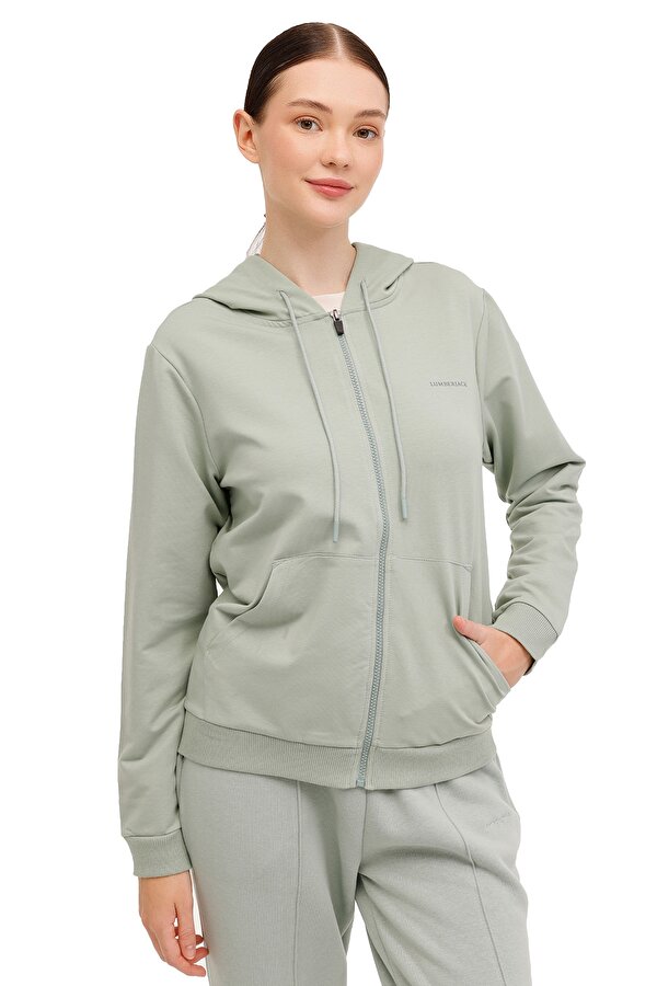 Lumberjack Wb Full Zip 18Sn77 4Pr Мятный Женщина Толстовка На Молнии