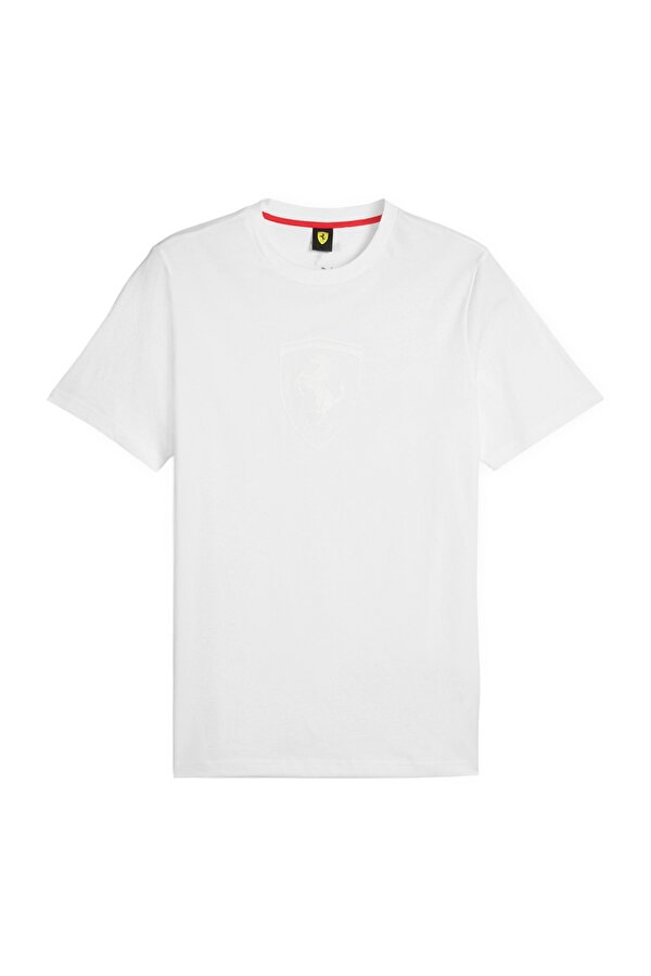 Puma Ferrari Race Big Shield Белый Мужчина Футболка