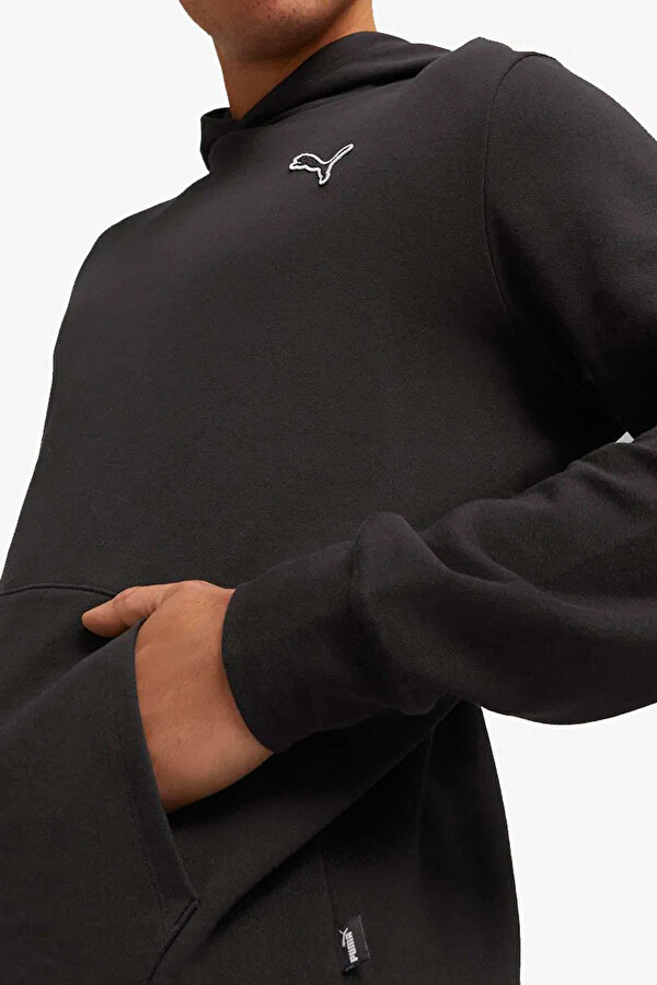 BETTER ESSENTIALS Hoodie Siyah Erkek Sweatshirt - 2. Ürüne %50 İndirim