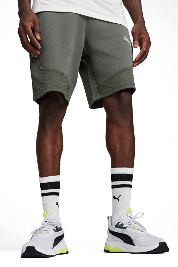 Puma Evostripe Shorts Серый Мужчина Короткие Шорты