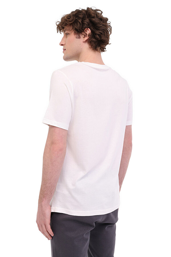 Lumberjack MB CT110 PM C NK T-SH 5FX OFF-WHITE Man Sleeve T-Sh