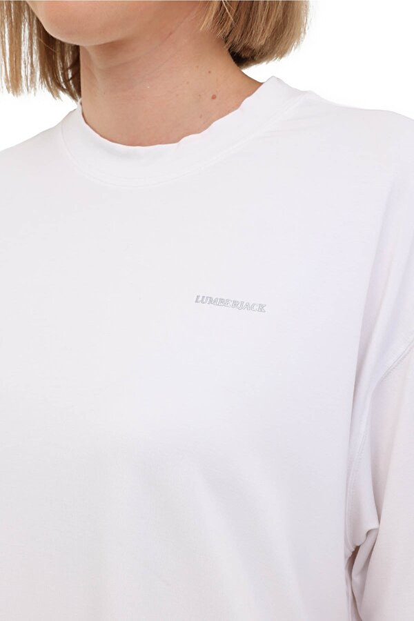 Lumberjack WL BAMB 11BMB-004 5FX ECRU Woman Sleeve T-Sh
