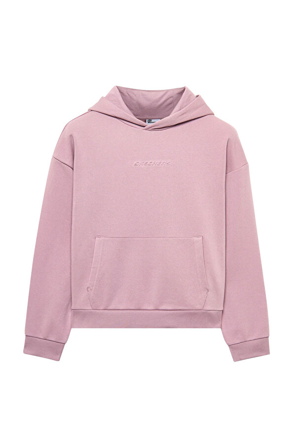 Skechers W Essential Hoodie Sweat Gül Kurusu Kadın Sweatshirt