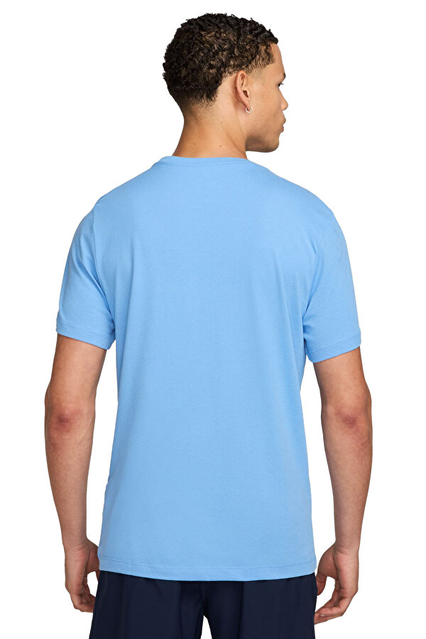 Nike Dri-Fit Синий 008 Мужчина Футболка