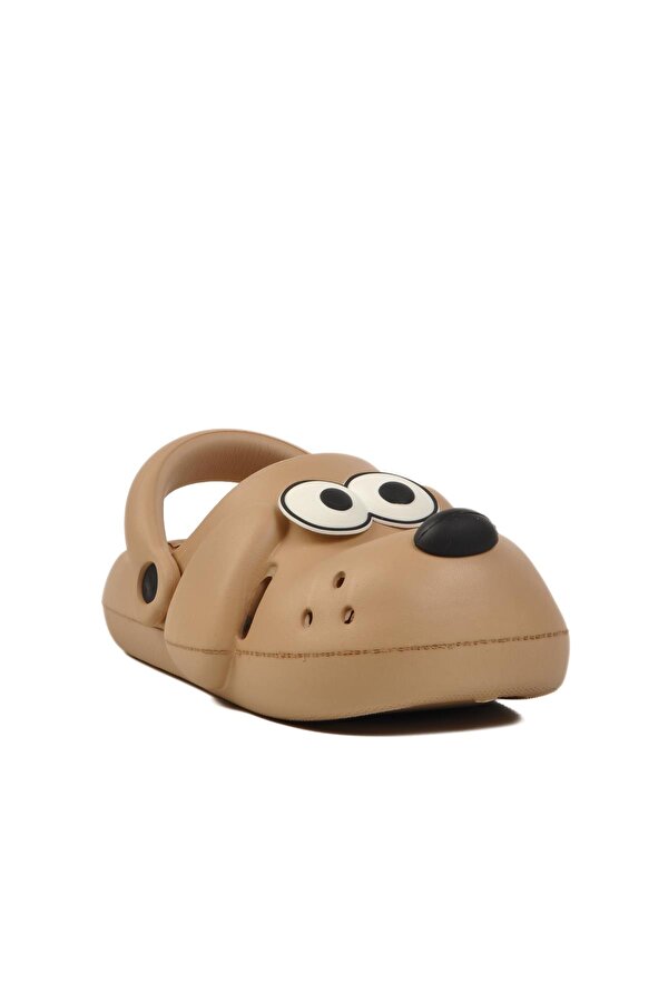 Bej Unisex Çocuk Sabo Terlik Doggy F