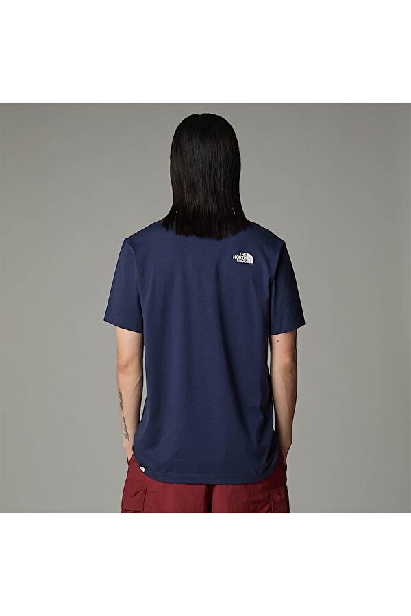 The North Face Simple Dome Erkek Lacivert Yuvarlak Yaka Tişört