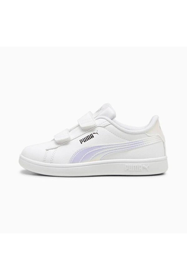 Puma Smash 3.0 Holo 2.0 V Çocuk Beyaz Sneaker