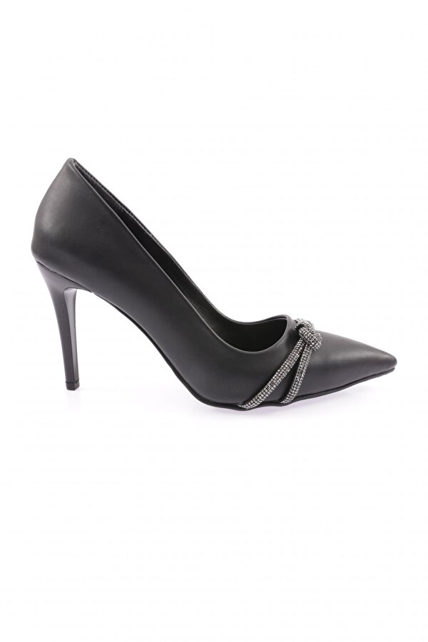 DGN Kn-02-23Y Kadin Silver Taşli Bantli Abiye Ayakkabi