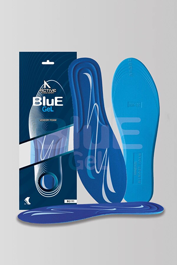 BlueGel BG191 | Yumuşak Memory Foam Ayakkabı Tabanı, Darbe Emici, Konforlu, Spor Ve Günlük Iç Tabanlık