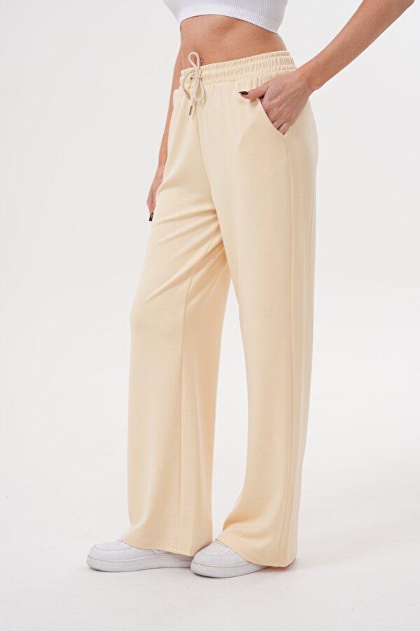 GENIUS STORE Kadın Geniş Paça Modal Eşofman Altı MODAL-EŞOFMAN