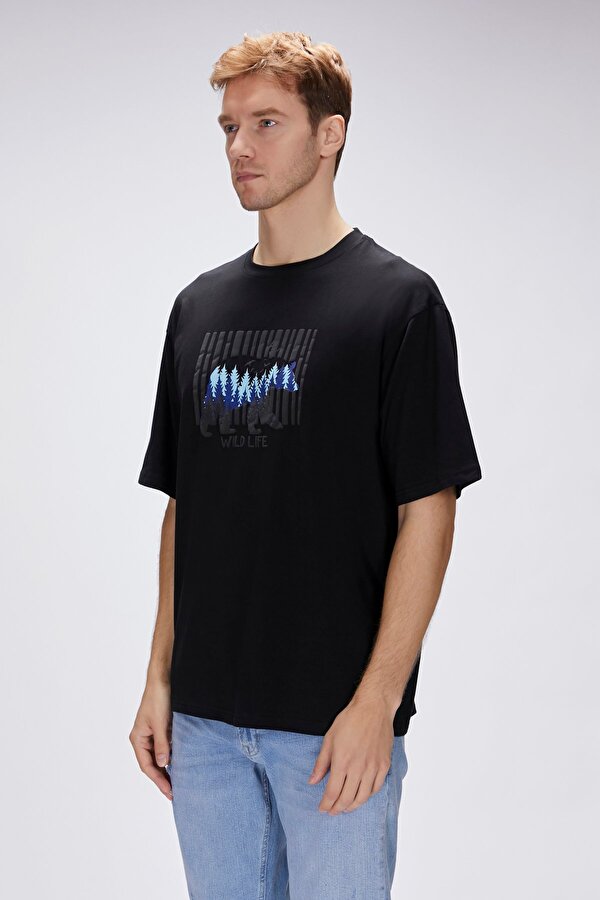 Bad Bear Reid Siyah Erkek Oversize Tişört