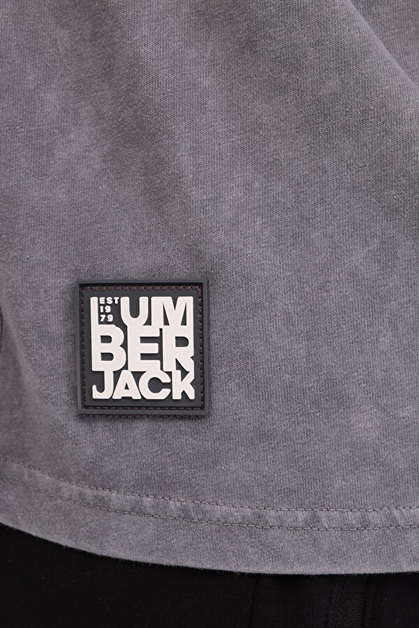 Lumberjack ML LEVI 12FL-08 5FX A ANTRASIT Erkek Kısa Kol T-Shirt