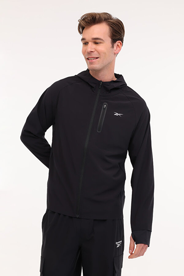 Reebok Erling Running Jacket Черный Мужчина Куртка Ветровка