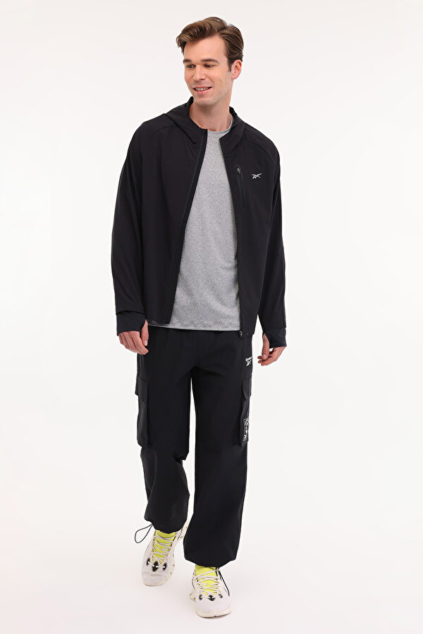 Reebok Erling Running Jacket Черный Мужчина Куртка Ветровка