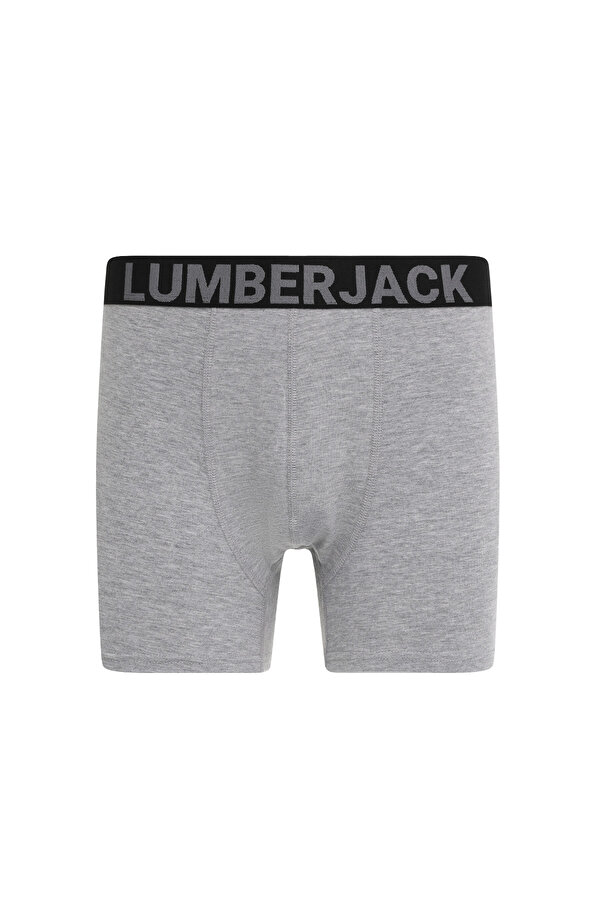 Lumberjack MB MEL 3LU 30PN10 5FX A GRI MEL Erkek Boxer
