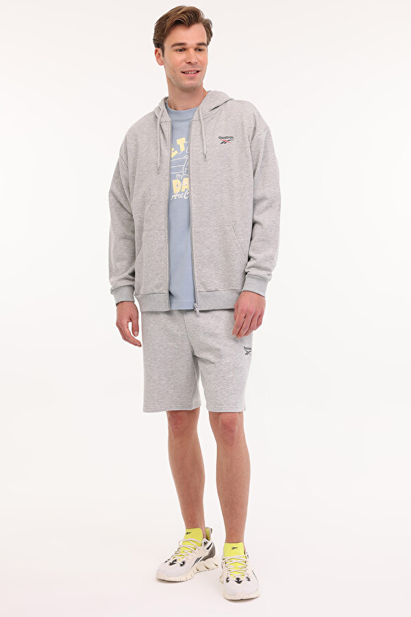 Reebok NEW ID REG FZ Gri Erkek Eşofman Üstü