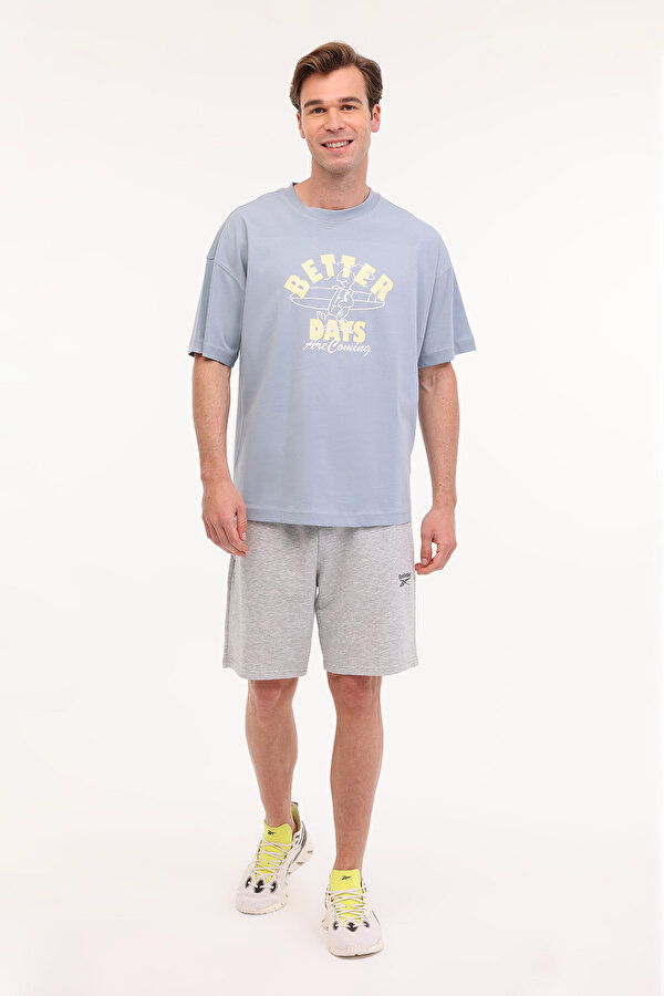 Reebok BETTER DAYS TEE SOLUK MAVI Erkek Kısa Kol T-Shirt