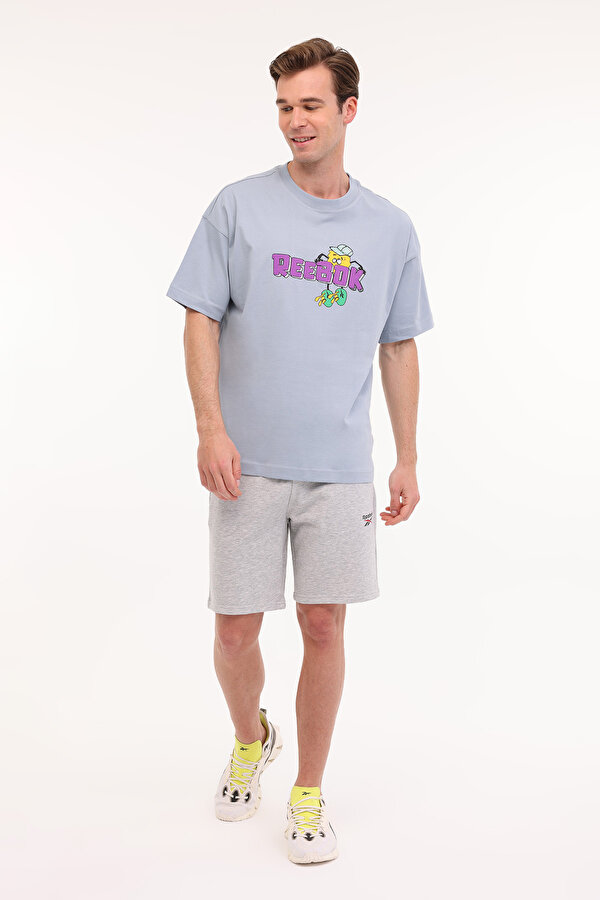 Reebok FUNNY TEE SOLUK MAVI Erkek Kısa Kol T-Shirt