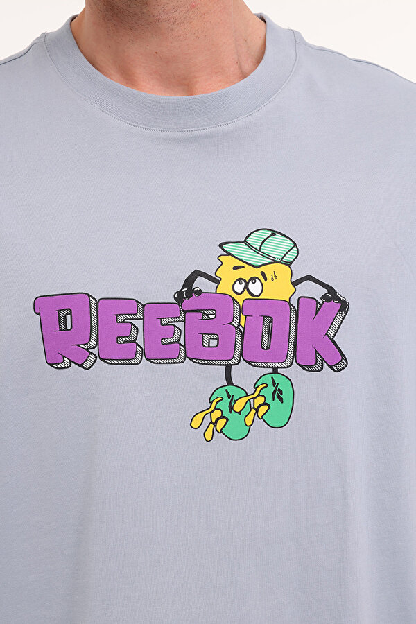 Reebok FUNNY TEE SOLUK MAVI Erkek Kısa Kol T-Shirt