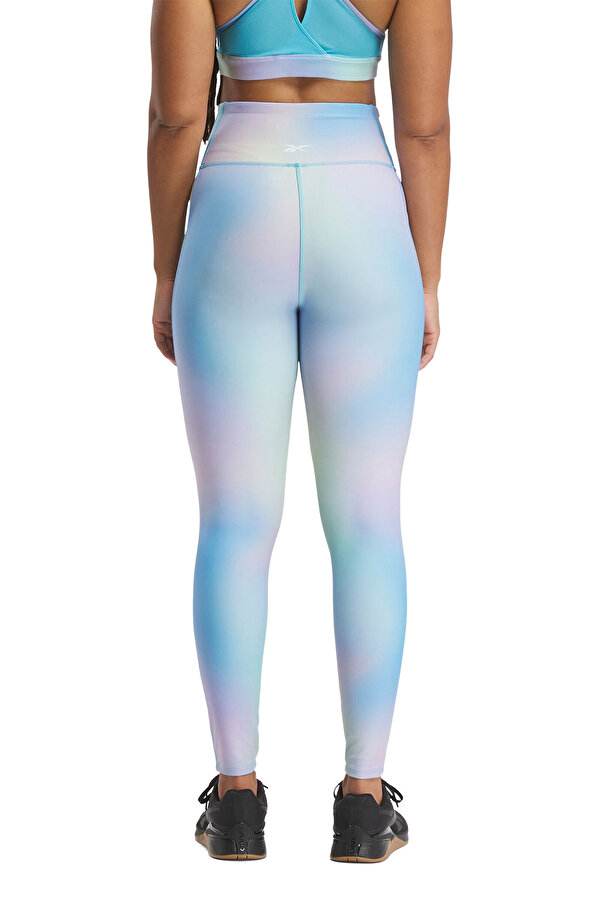 Reebok LUX BOLD AOP TIGHT OKYANUS MAVI Kadın Tayt