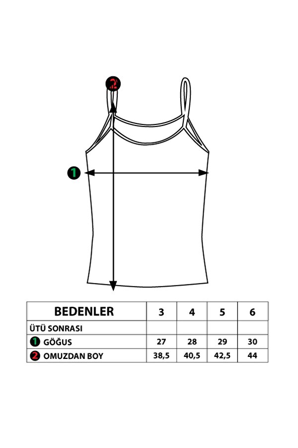 Toontoy Kids Toontoy Kız Çocuk Taş İşlemeli Atlet