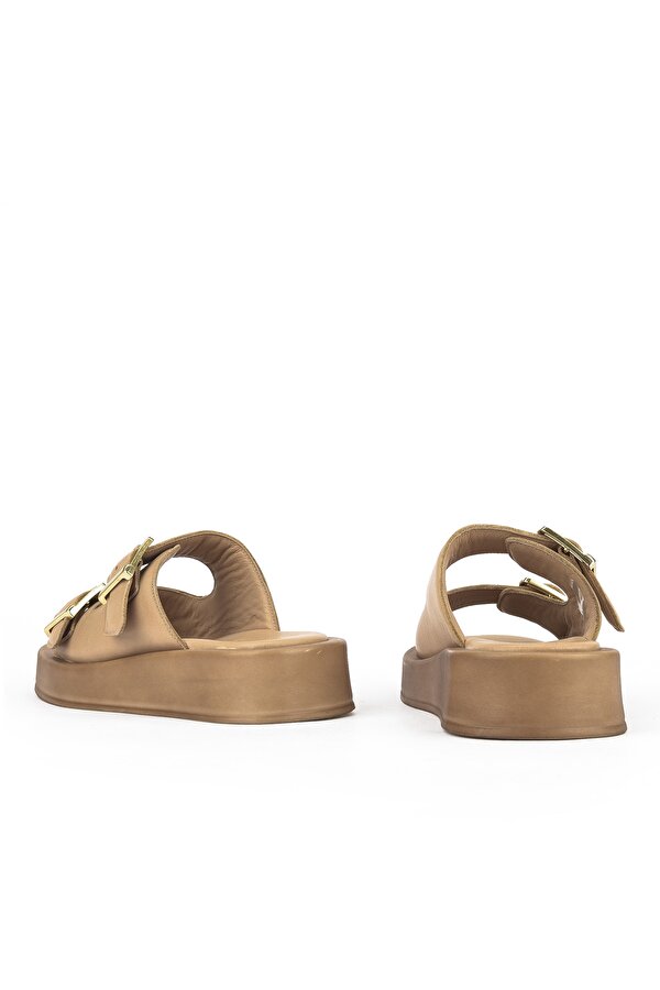 Ziya Kadın Hakiki Deri Terlik 1511032Z5009 Nude