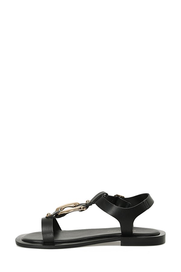 Butigo 25S-169 5FX Siyah Kadın Düz Sandalet