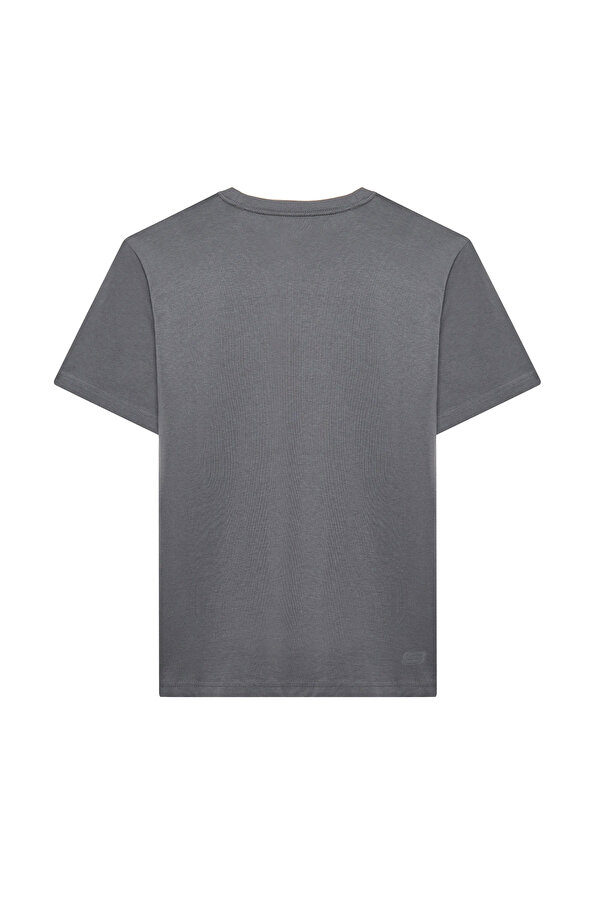 Skechers M Essential T-Shirt GRI MELANJ Erkek Kısa Kol T-Shirt