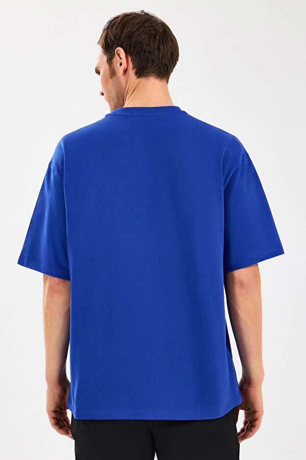 Skechers M Heavyweight Graphic Tee Mavi Erkek Kısa Kol T-Shirt