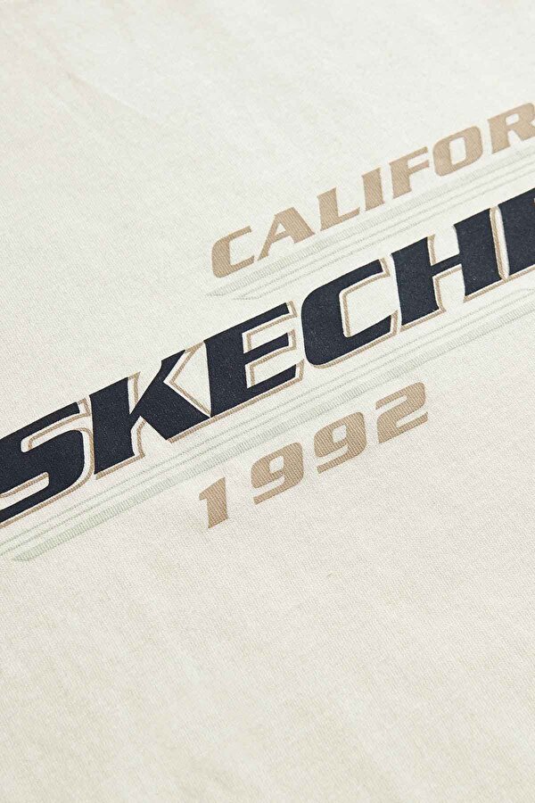 Skechers M Lightweight Graphic Tee KIRIK BEYAZ Erkek Kısa Kol T-Shirt