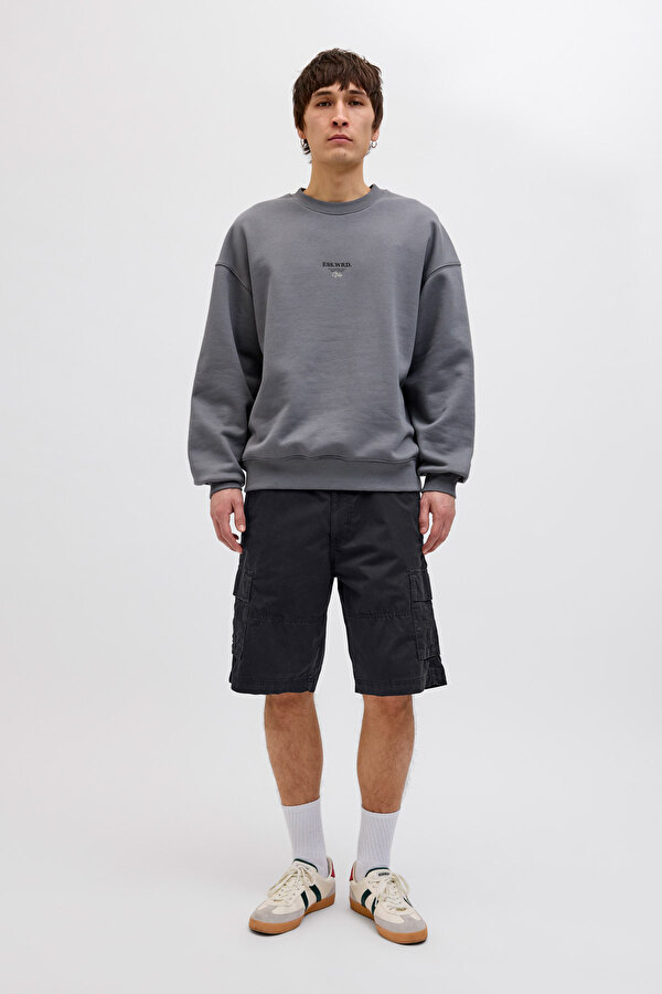 Jack & Jones JPSTCOLE MATEO CARGO Siyah Erkek Şort