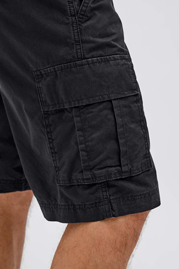 Jack & Jones JPSTCOLE MATEO CARGO Siyah Erkek Şort