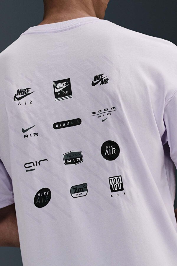 Nike M NSW TEE M90 NK AIR SSNL Lila Erkek Kısa Kol T-Shirt