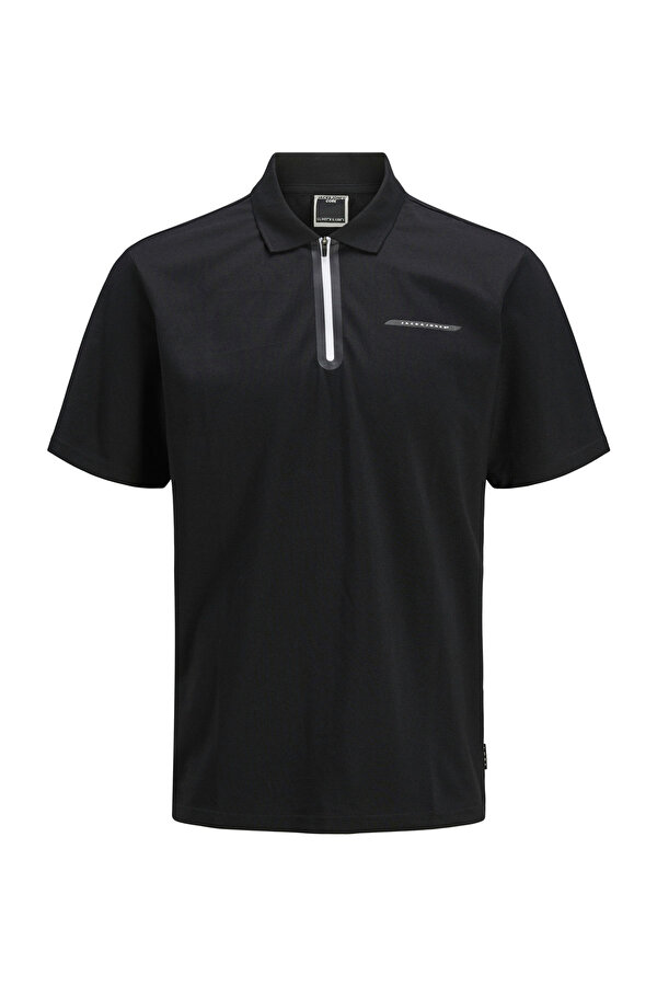 Jack & Jones JCOFUSION PIQUE POLO SS S Siyah Erkek Kısa Kol T-Shirt