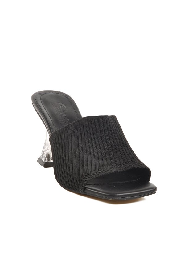 A Spor Aspor Siyah Kadın Topuklu Terlik