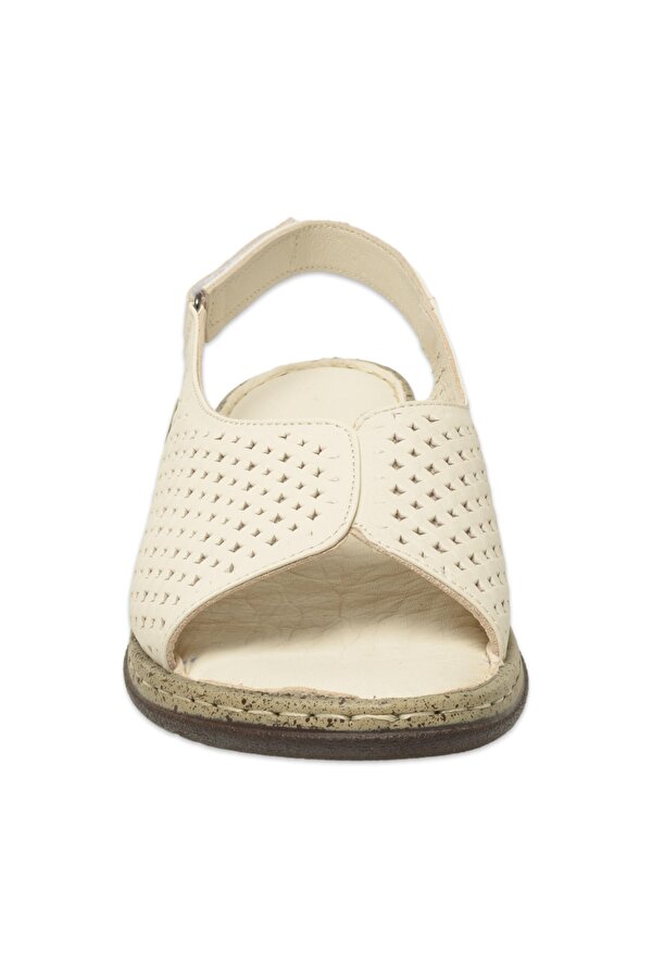 Mammamia D25Ys-2870 Günlük Krem Kadın Sandalet