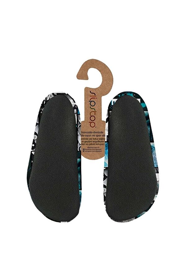 SlipStop Ss16110122 Deniz Sı Siyah-Mavi Çocuk Deniz Ayakkabısı