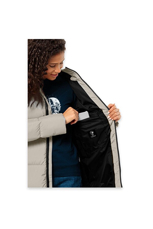 Jack Wolfskin 1206132 Frozen Lake Coat W Suya Dirençli Mont