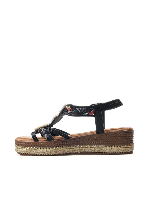 Guja Kadın Taş Detaylı Günlük Sandalet 25y 25y171 Z Siyah