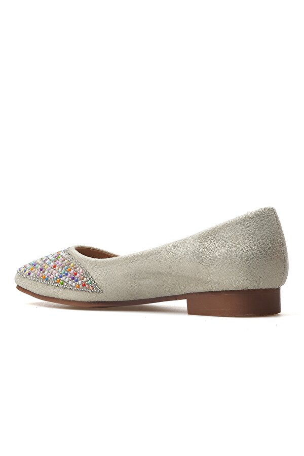 Guja Kadın Taş Detaylı Günlük Babet Ayakkbı 25y 25y179-3 Z Bej