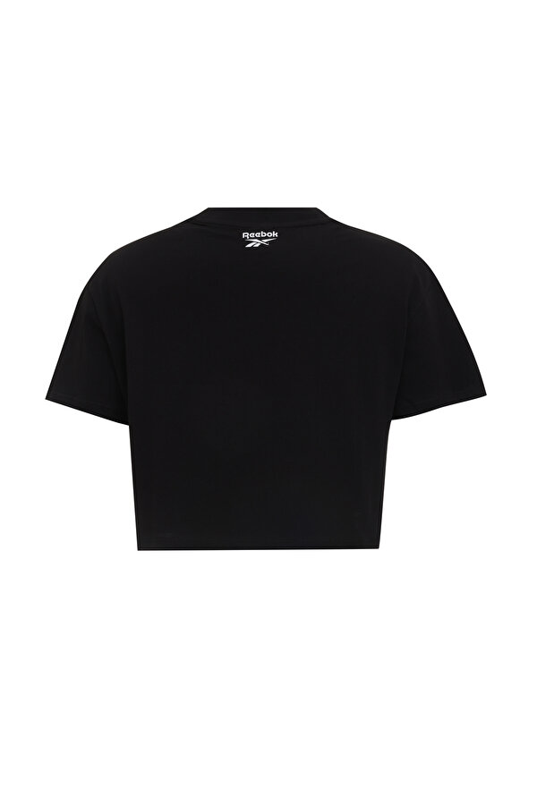 Reebok CHECK CROP TEE Siyah Kadın Kısa Kol T-Shirt