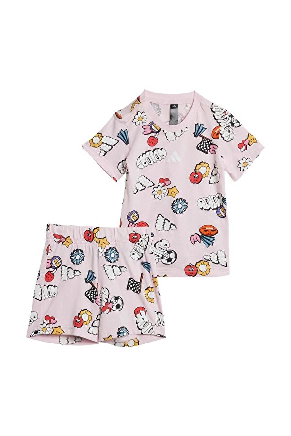 adidas Pembe  Bebek  Eşofman I  FUN AOP SET JI6235