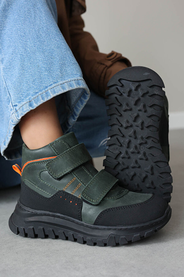 Fast Step Hakiki Deri Kürklü  Unisex Çocuk Klasik Bot 612KFA1586-2