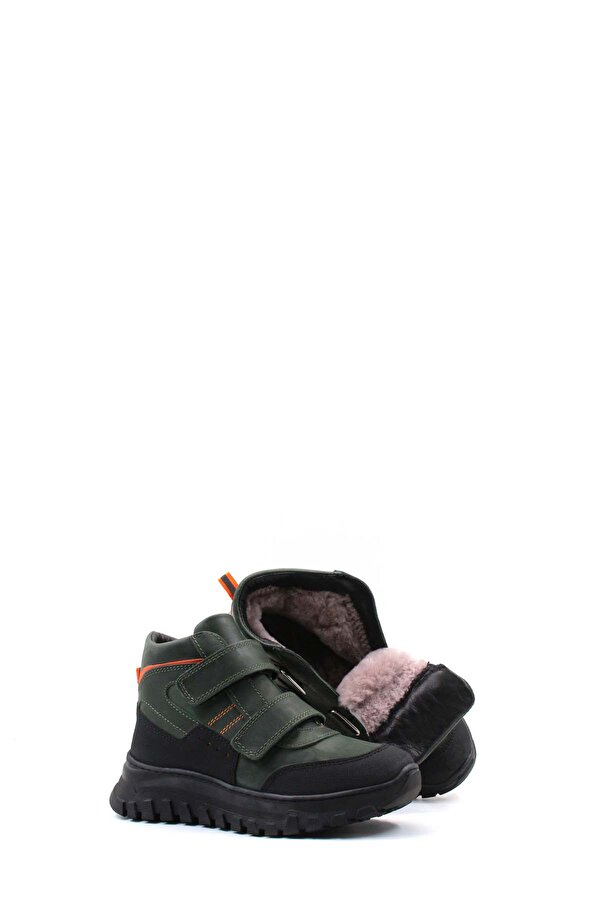 Fast Step Hakiki Deri Kürklü  Unisex Çocuk Klasik Bot 612KFA1586-2